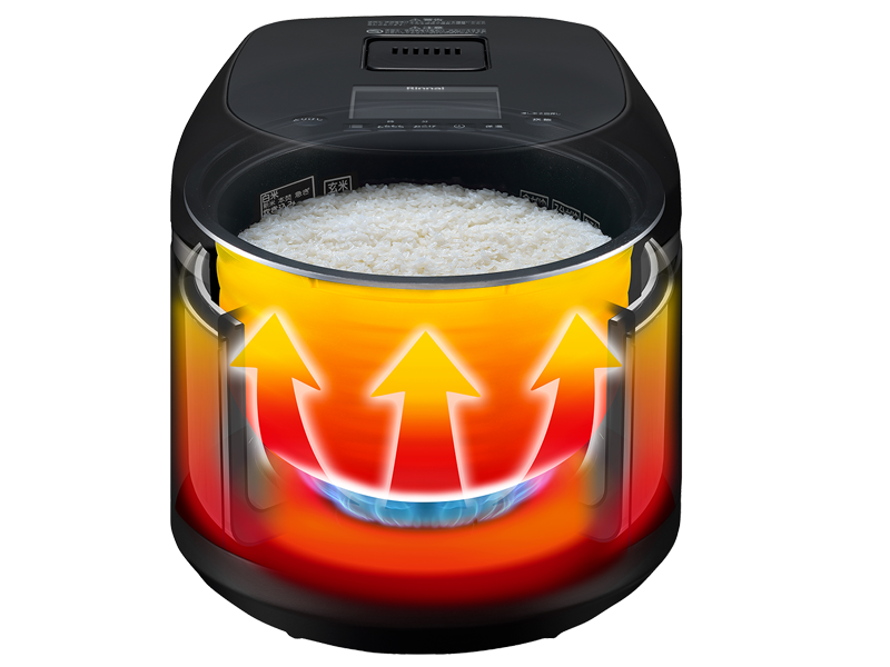 直火で炊く(イメージ画像)