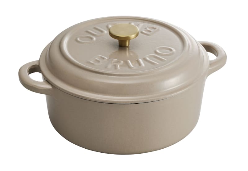 鋳物ホーローポット グレージュ