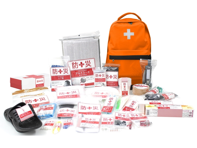 一時避難時に有用なアイテムが集められている