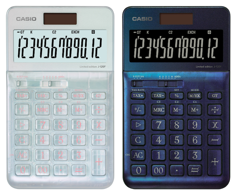 「J-120F」のフレアブルーとフレアホワイト