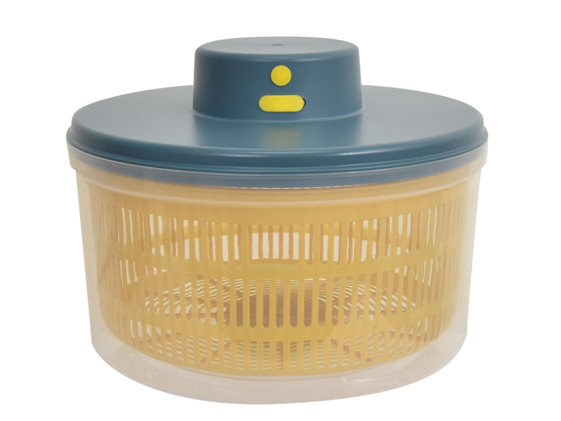 高速水切りで野菜シャキシャキ 電動サラダスピナー