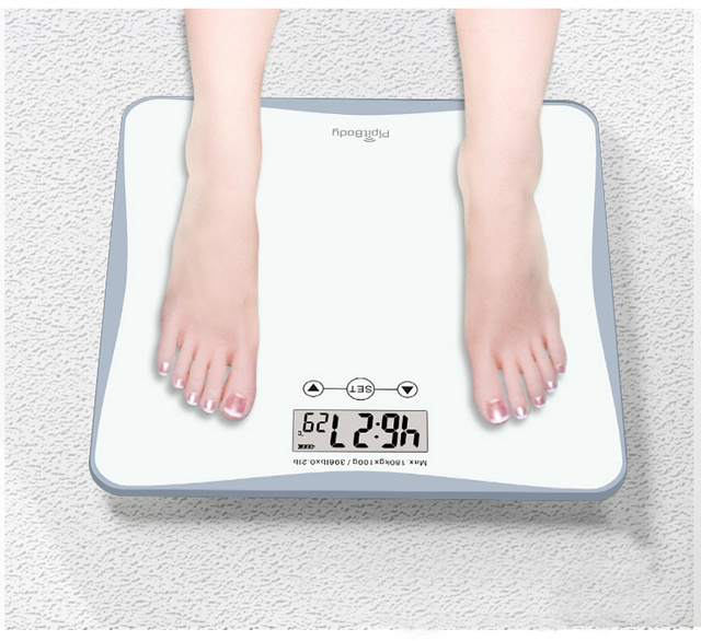 体重測定するとアラームが止まる