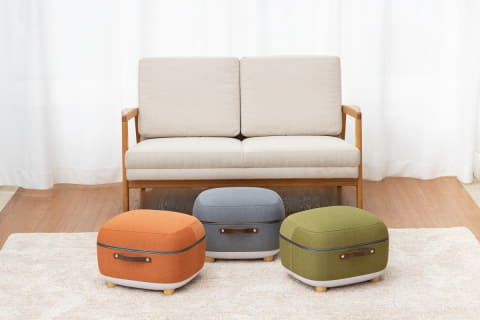 家具のようなフットマッサージャー「レスツール」椅子にもなる - 家電