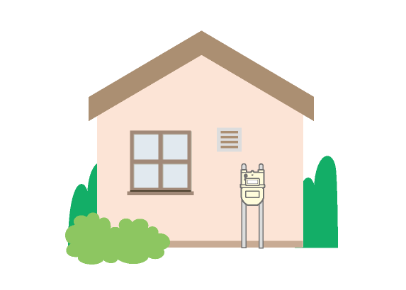 戸建て住宅は屋外や玄関付近の外壁など