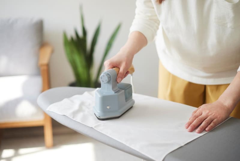 衣類のプレスも