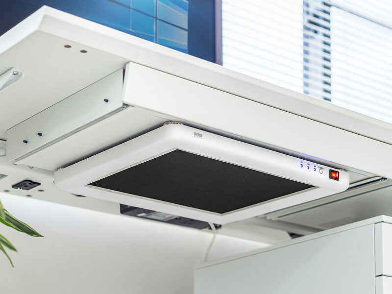 マグネット式のデスク用パネルヒーター