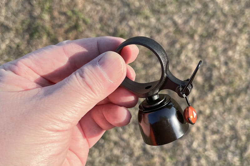 こんなサイズ感。シングルストライクモード時は67.5×34.5mmで、カウベルモード時は73.5×34.5mmです