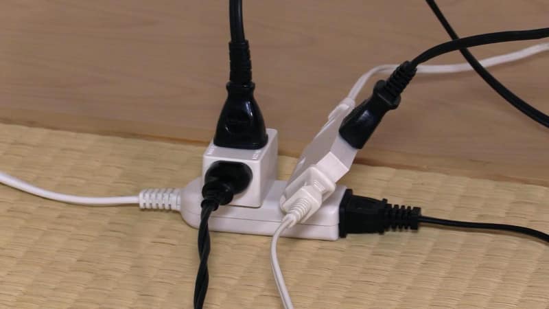 タコ足配線で最大消費電力を超過すると危険(NITE)