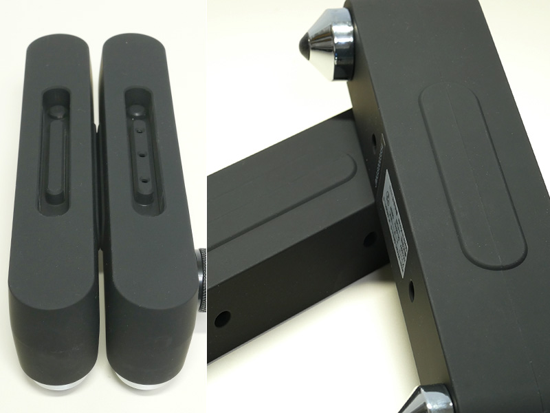 スタンドの内側にマグネットが仕込まれており、くっつけて、まとめられる