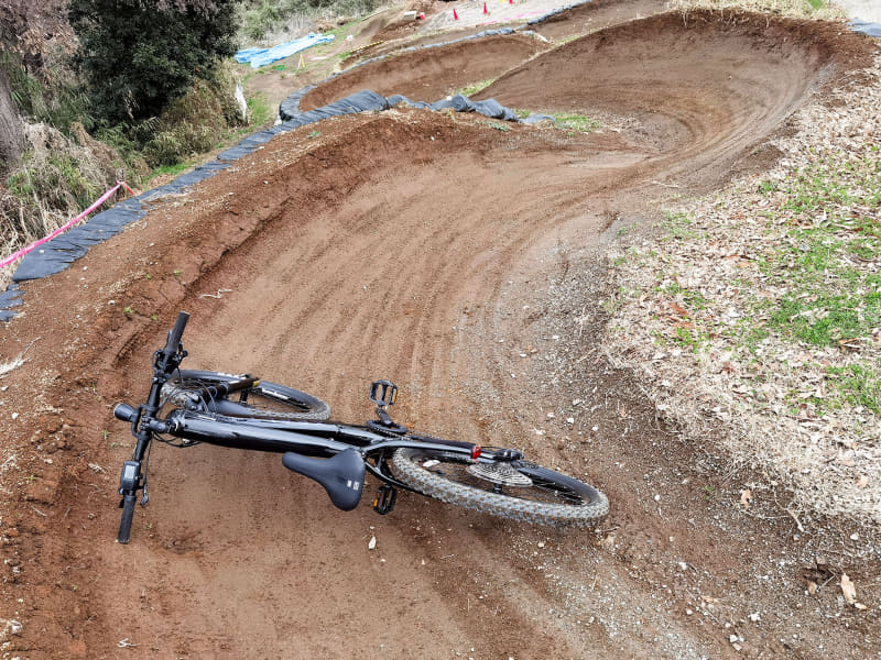 まだおっかなびっくりですが、走り慣れつつ、再度あの怖～いスラロームに挑戦したりも