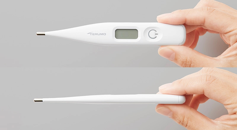 幅広で薄型なので、ワキの下にはさみやすい