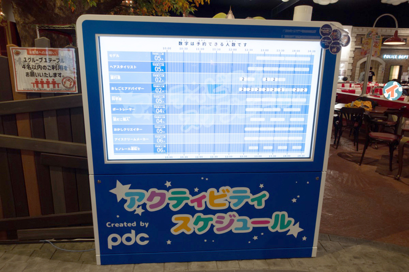 お昼時くらいにはアクティビティの予約はほとんど埋まってしまいます