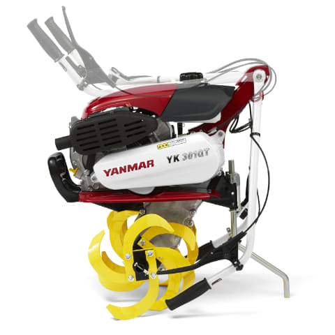 家庭菜園　ヤンマー　ミニ耕うん機 ヤンマー（YANMAR） ミニ耕運機 耕うん機 管理機 車軸タイプ 畑の広さ