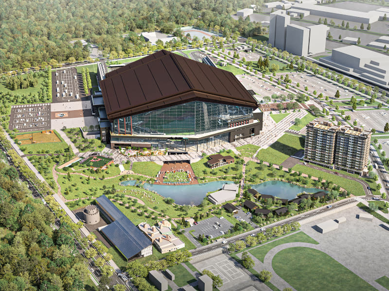 2023年3月に開業する北海道ボールパーク F ビレッジ/提供：北海道日本ハムファイターズ