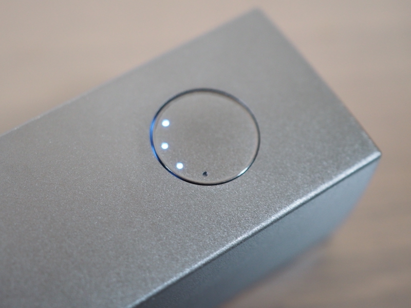 バッテリー残量が4段階で把握できる