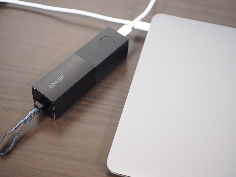 最大20W出力なので、ノートパソコンへの給電が可能