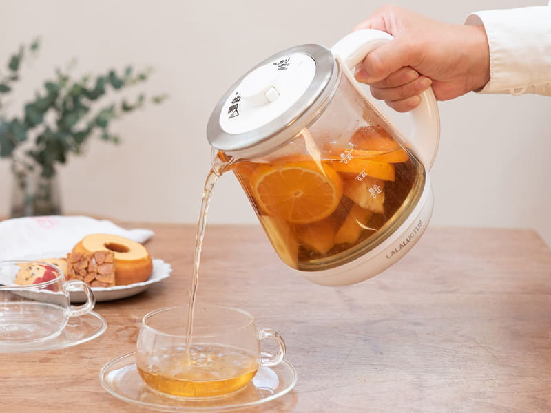 ケトルに直接食材を入れられる