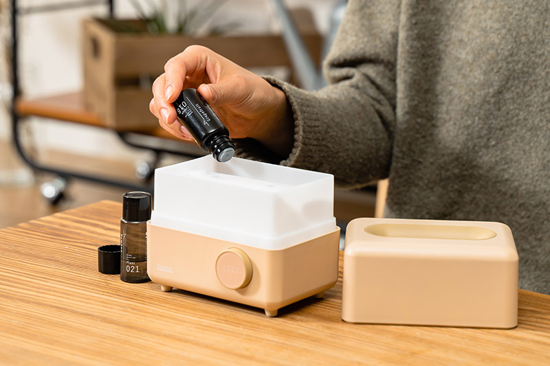 アロマオイルを直接タンクに入れられる