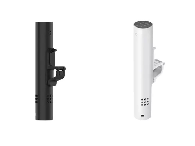 葉山社中の「低温調理器 BONIQ2.0」。カラーはヘイズブラック(左)とミスティホワイト(右)