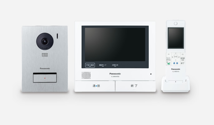 カメラ玄関子機が露出/埋込両用型の「VL-SWZ700KS」