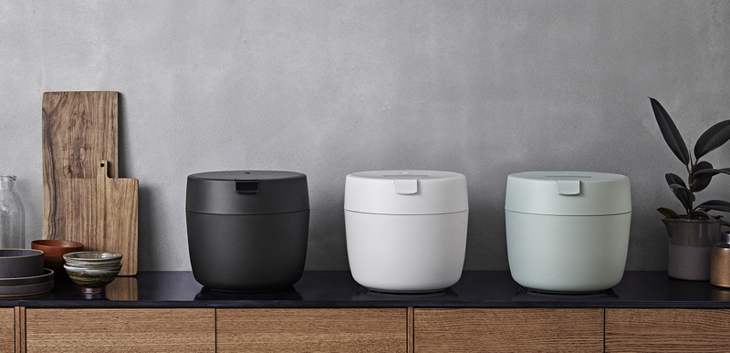 すっきりとしたモダンなデザインで、省スペースで設置できる