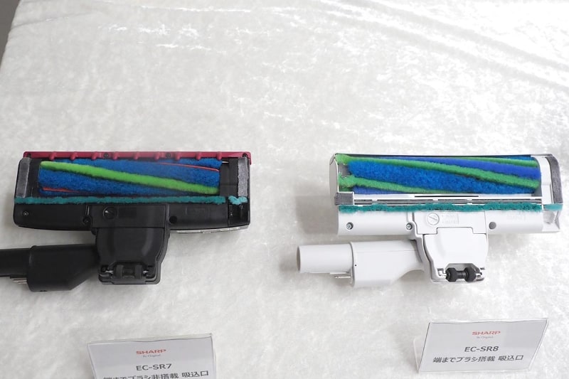 従来モデル(左)と新モデル(右)のヘッド比較