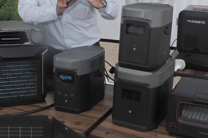 EcoFlowの最新モデル「DELTA 2」などを展示