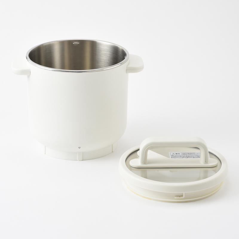 ポットとフタは、丸洗いできる