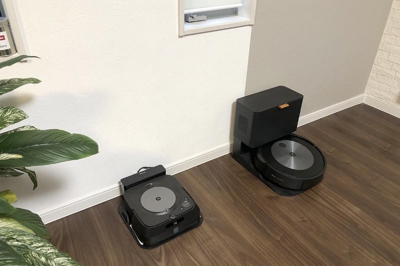 ルンバの掃除が終わったら、自動でブラーバ ジェット m6が掃除を始める連携プレーができます