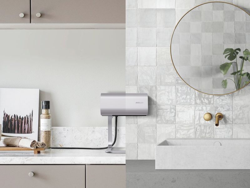 ネジを使えば壁面設置が可能