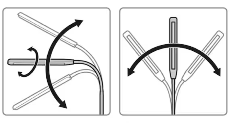 ヘッド部分を自在に動かせるアーム式