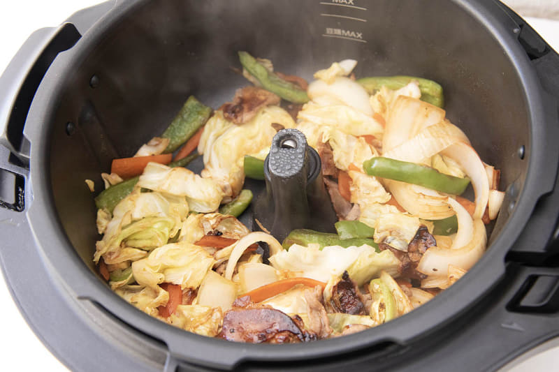 スイッチを入れて約10分で完成です