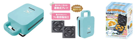 シナモンの形に焼けるカステラメーカー。ポムポムプリンや