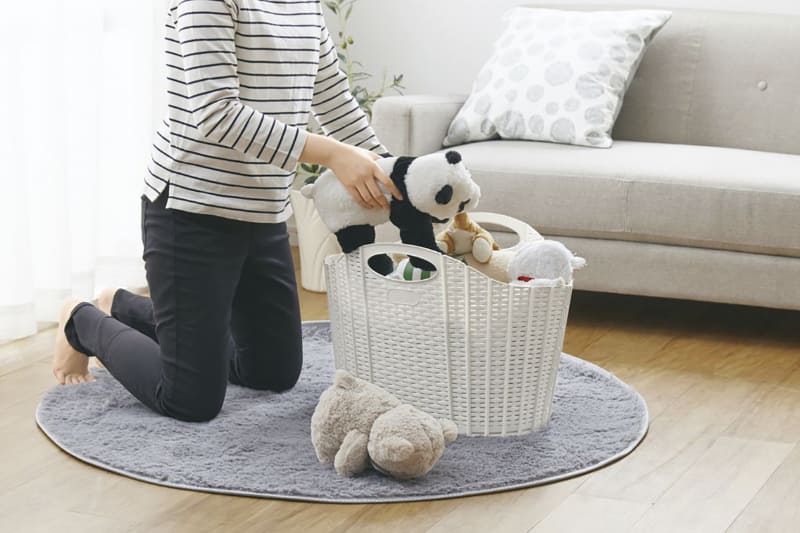 かさばるおもちゃの収納にも役立つ