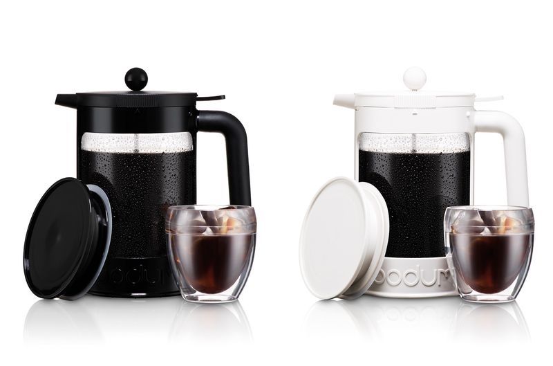 BEAN SET アイスコーヒーメーカーはブラックとホワイトの2色を用意