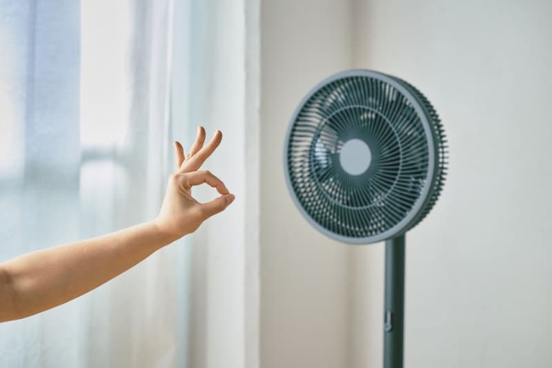「まる」は電源ON、風量UP