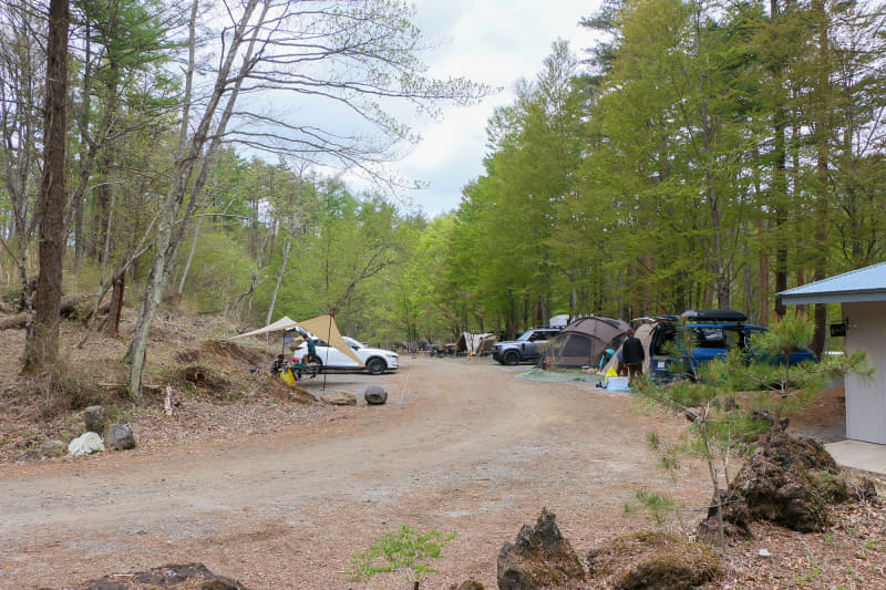 キャンプ場の「&Green」はスペースも広くて整備されていて、ここに泊まって遊ぶのはかなり楽しそう