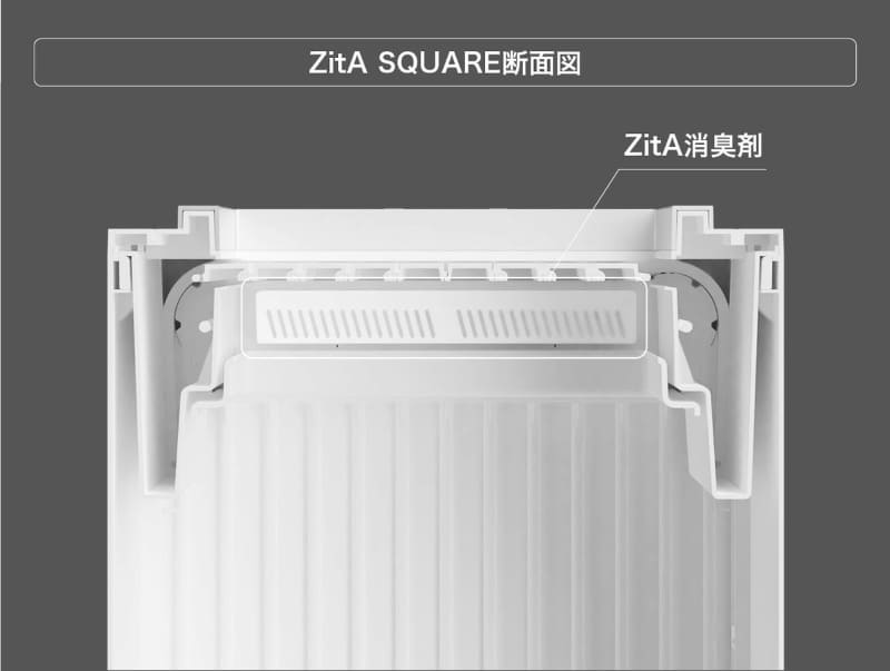 フタ部分に消臭剤を備える