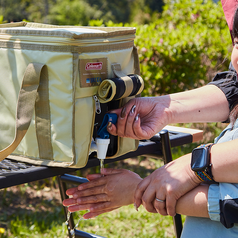 たっぷりの水で、手を洗ったり、野菜を洗ったり。生活用水としても大活躍