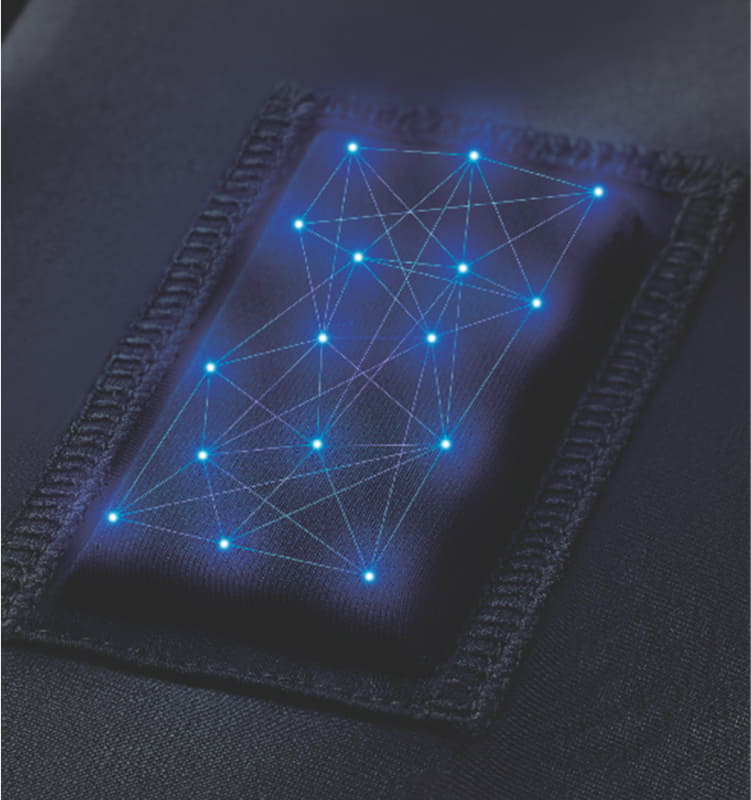 SIXPAD独自の布製電極「エレダイン」