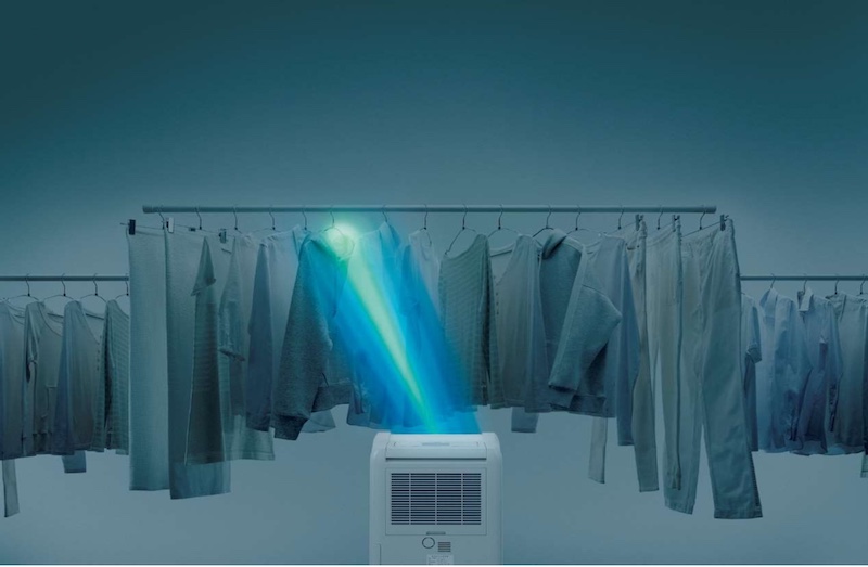 「サラリ MJ-M120VX」は、ムーブアイを搭載するうえ、乾き残りを光ガイドで知らせる