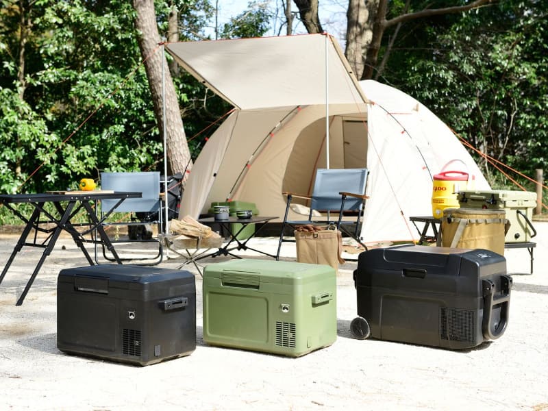 山善の「AC/DC 2WAY 冷凍冷蔵庫」