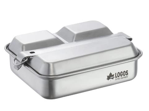 ロゴス、フタが仕切り皿になるステンレス製メスキット - 家電 Watch