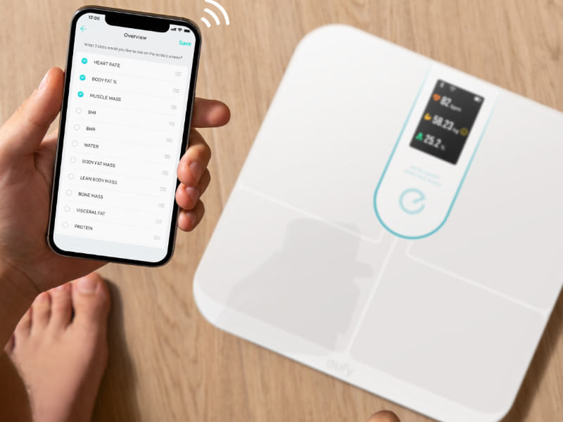 Wi-FiまたはBluetoothで接続すれば、専用アプリに測定データを自動的にアップロードする