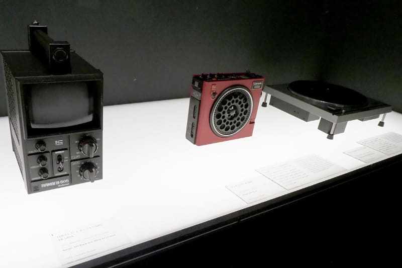 Panasonic Museumに収められている、白黒テレビ「レインジャー505」やラジオ「クーガ」テクニクスの「DDターンテーブル」といった貴重な製品も