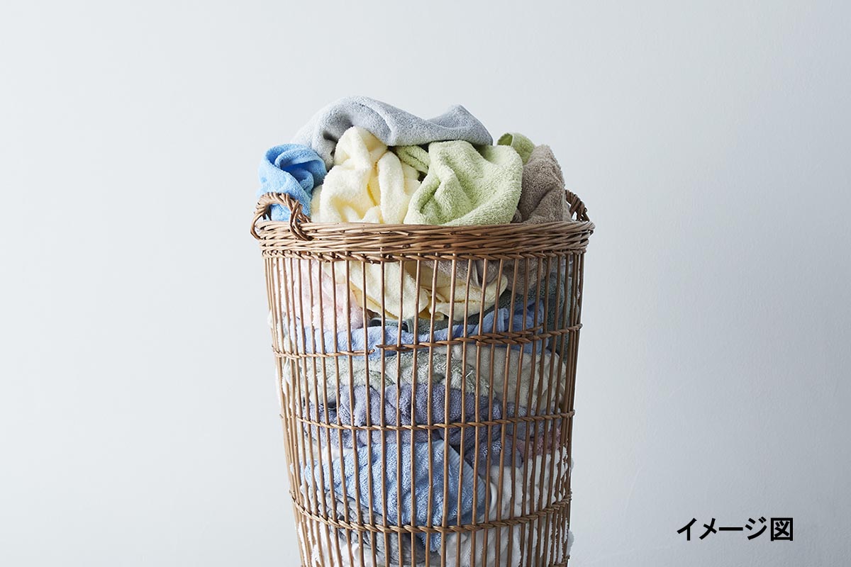 多くためてしまいがちな洗濯物。洗濯容量13kg、乾燥容量7kgでたっぷり洗えます