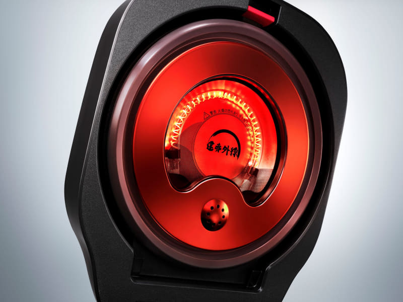 フタから直接、遠赤外線を放出する