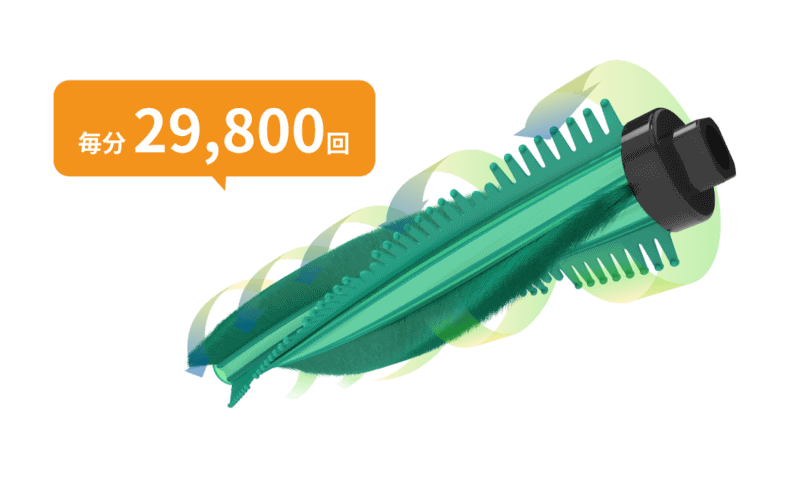 新搭載の「フィンパンチブラシ」
