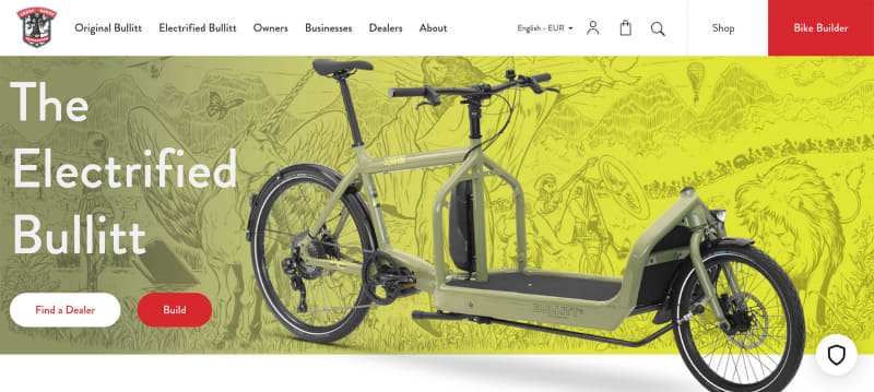 調べてみるとデンマーク「BULLITT」のカーゴバイクe-bikeで、シマノ製の最新ドライブユニット「EP8」を搭載しています