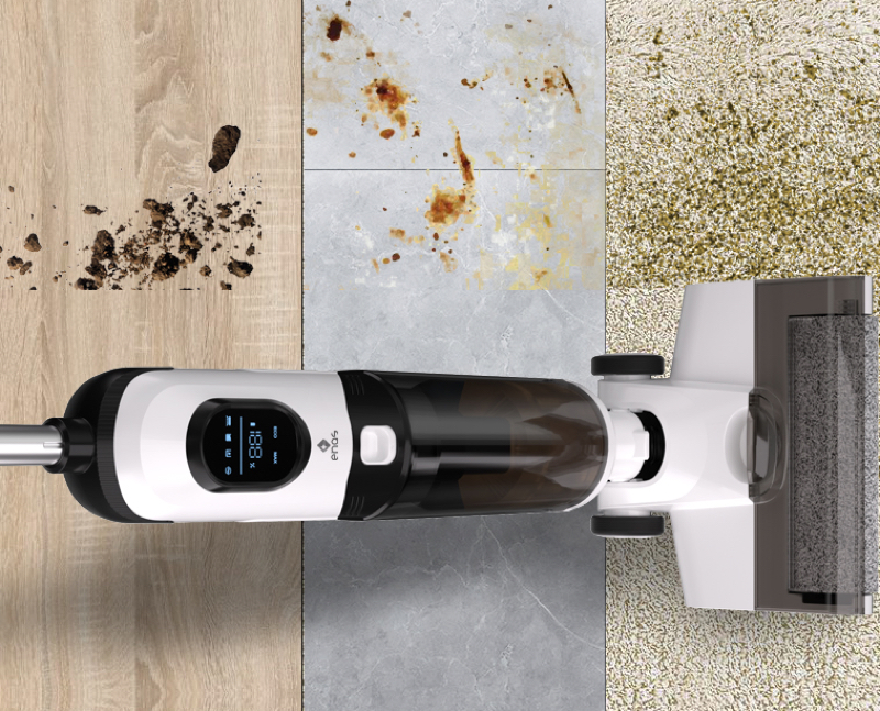 吸引掃除と水拭き掃除を同時に行なえる